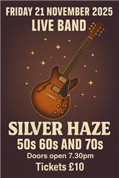 Live Music - Silver Haze - Friday 21 November